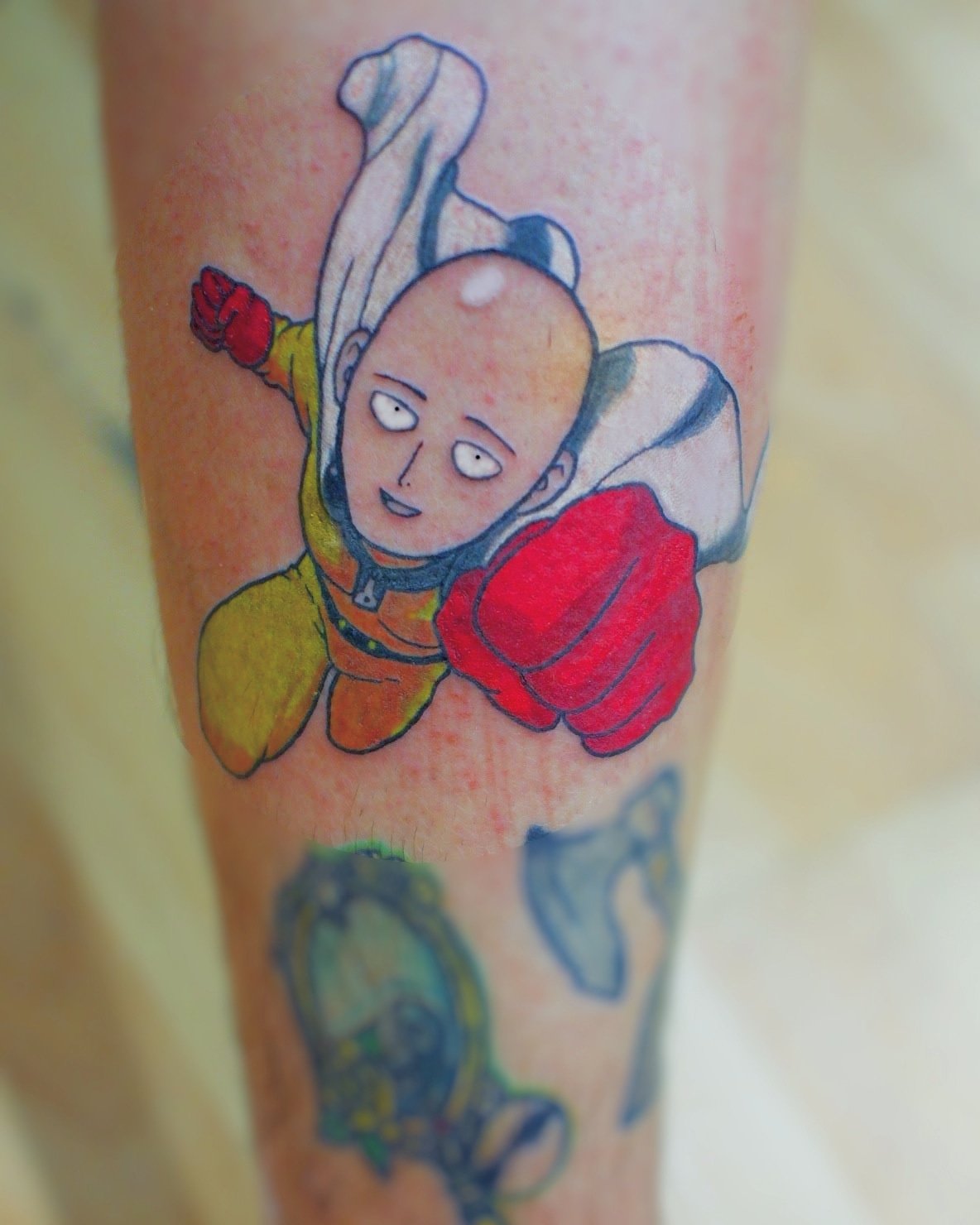 Saitama from one punch man  Anime tattoos Tattoo work Great tattoos