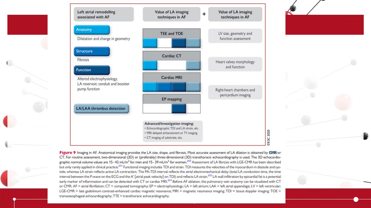 AF ESC GUIDELINE Tweetorial  #ESCCongress /10Can we predict the future of AF? We know that short episodes become longer and then paroxysmal AF becomes permanent… but here…  #whycmr gets a central SPOT! Even as a CMR enthusiast I don't think many centres can identify LA fibrosis