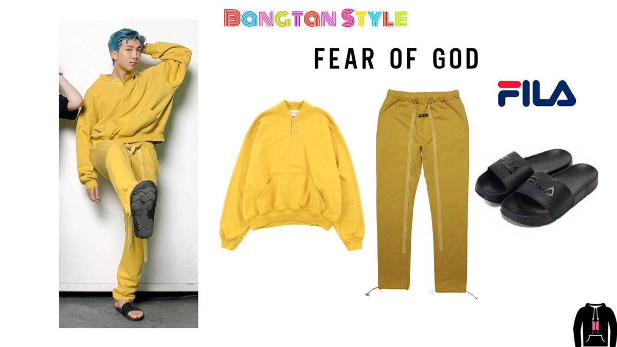 fear of god yellow sweatpants
