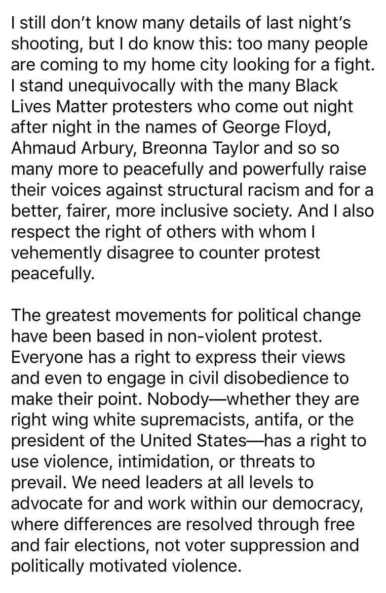 SenJeffMerkley's tweet image. My statement on last night’s violence in Portland: