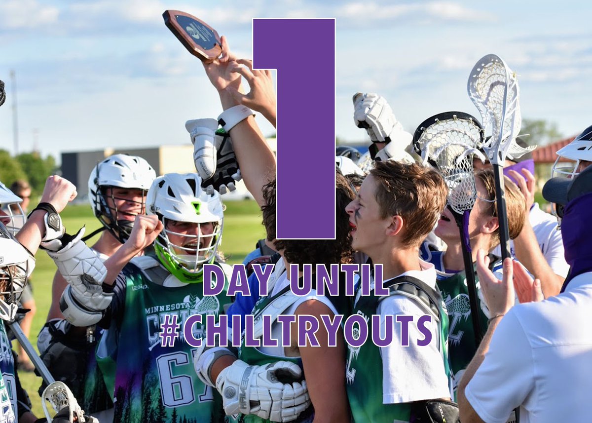 🚨1 DAY UNTIL TRYOUTS🚨

We made it! If you have not yet registered, please do so tonight to make sure you are all set! Link down below.

homegrownlacrosse.org/mnchill

#ChillTryouts #Countdown #Homegrown
