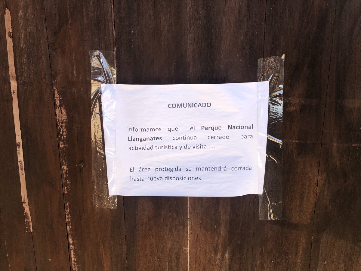 Afogutu's tweet photo. @Lenin @Ambiente_Ec ese es el aviso al ingreso del parque nacional Llanganates que de acuerdo a sus comunicados y los de @Lenin está abierto. Comunicación inconsistente https://t.co/tUirvs6mb9