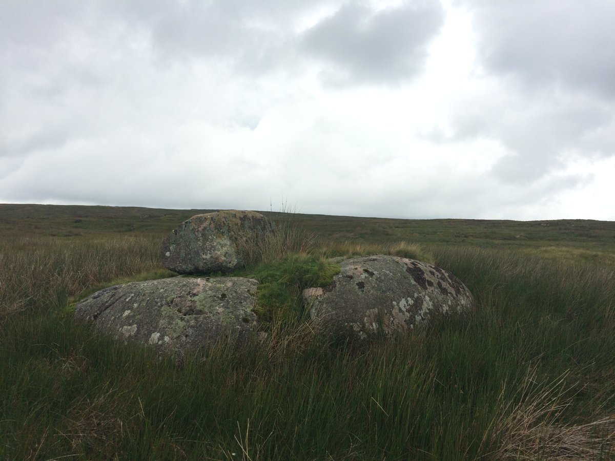 The only landmark is "t'stone on top of t'other" but the cartographer wasn't local so misheard & mapped it "To Stone Or To'Ther" instead.There's a "White Stains" on a local map too (it's actually White Stones. Same thing happened).A dozen deer flew by. Sheep hid from the rain.