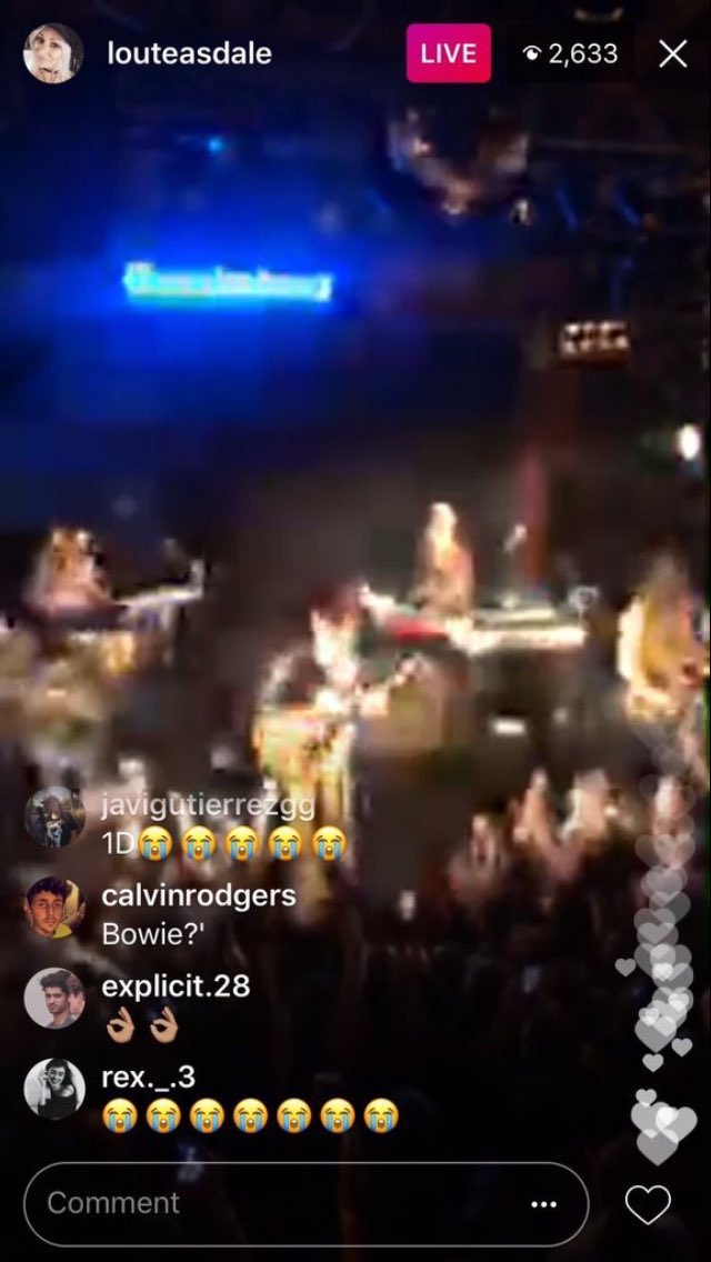 We know this because “CaIvin” even commented “Bowie?” thereby making it known that he was watching the live. CaIvin’s last known location was Donny (as per L’s comment on his ig post) meaning if he was in Donny, it would’ve been at least 5 AM at the time he was watching the live