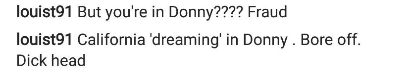 We know this because “CaIvin” even commented “Bowie?” thereby making it known that he was watching the live. CaIvin’s last known location was Donny (as per L’s comment on his ig post) meaning if he was in Donny, it would’ve been at least 5 AM at the time he was watching the live