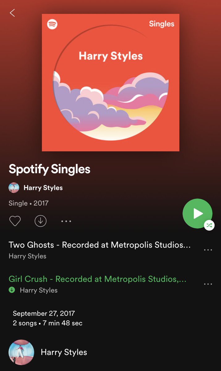 Two days later on September 27th, H drops a studio version of Girl Crush and a NEW recording of Two Ghosts recorded at the Metropolis on Spotify (why did he record a new version of Two Ghosts? and why record Girl Crush while “dating” cou cou? also why the day before the 28th...)