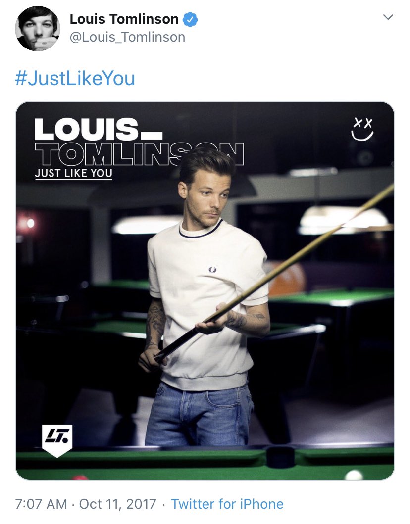 On October 11th, L out of nowhere announces Just Like You + the song is released at midnight on October 12th (note that October 11th is National Coming Out Day; does this give anyone else “Home” vibes...? )
