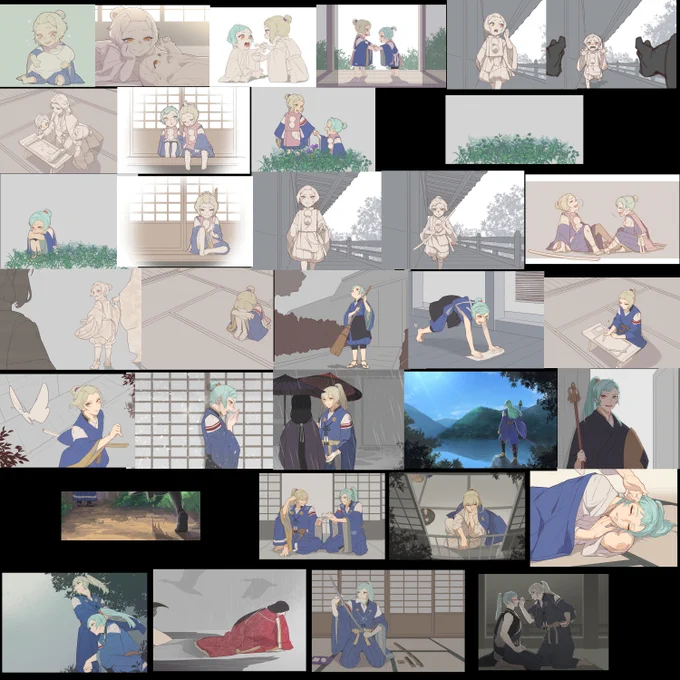 #そがのきょうだい そういえばまとめようと思ってて忘れてた。結構描いたね 