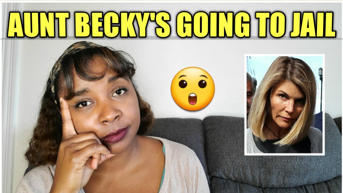 SabbySabs2's tweet photo. Aunt Becky is Going to Jail | Chit Chat 
#auntbecky #LoriLaughlin #varsityblues #CollegeCheatingScandal #YouTube #smallyoutuber #smallyoutubercommunity #sabbysabs
 https://t.co/BV8XVBZn0g https://t.co/Unz2ZUWyLY