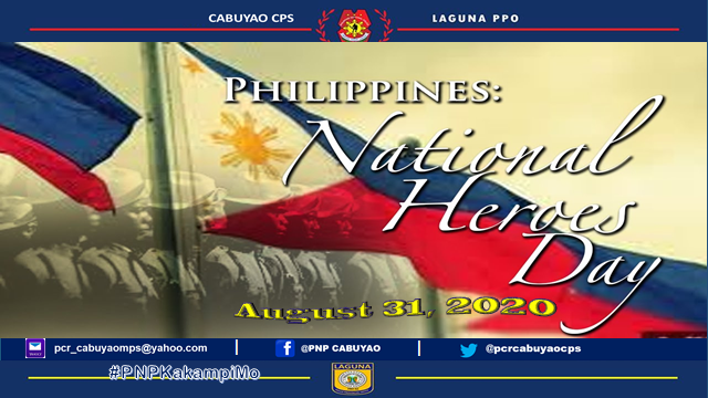 pcrcabuyaocps's tweet photo. National Heroes Day 2020
#TeamPNP
#PNPkakampiMo
#WeServeAndProtect
#PNPChiefArchieGamboa
#TeamCALABARZON
#PNP4A
#TatakManongEntengDanao https://t.co/KkylzuV2Vr