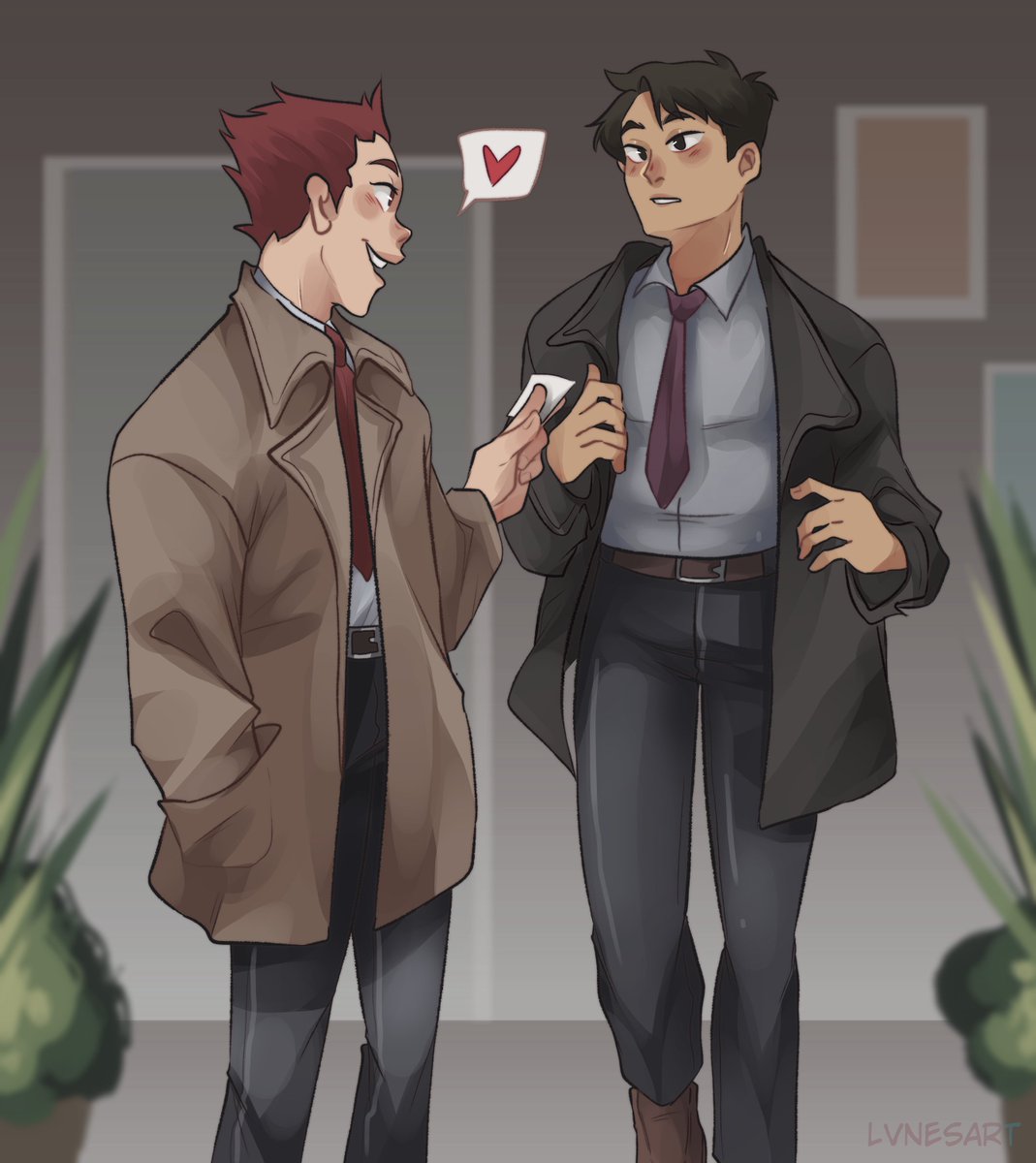 lvnesart's tweet photo. #ushitenweek2020 Day 6 - Office AU
#haikyuu #ushiten https://t.co/fJ8KJcuoSU