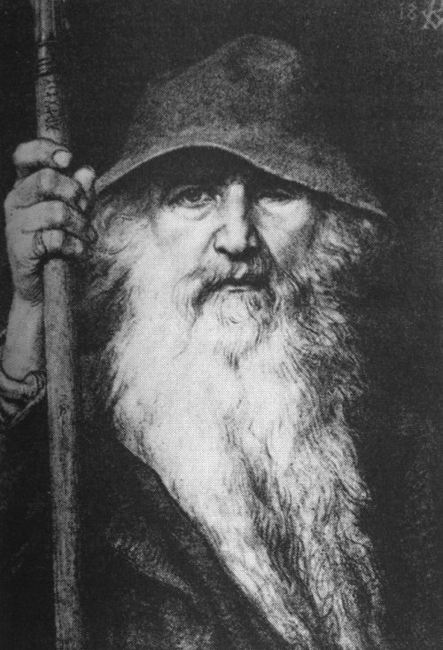 Odin has many names and titles that refer to him. In untranslated poetry, you are as likely to see them as Odin. There was even a poem that listed out his many times(a thulr of sorts). One of them I am interested in is Jálkr. It means a castrated horse. A gelding, as we say.