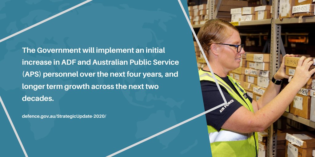 DefenceAust's tweet photo. #ShapeDeterRespond Our people are the most important capability for the defence of Australia & its national interests. Learn about investments outlined in the #2020FSP ➡️ https://t.co/cZH3LFGUUE https://t.co/Xxv2jkokKa