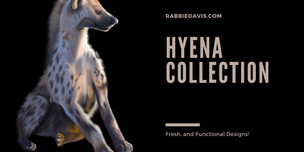 This collection ALSO comes from a place of love. This hyena took me days to paint, and I plan on adding even more hyenas to the collection <3 https://rabbiedavis.com/collections/hyena