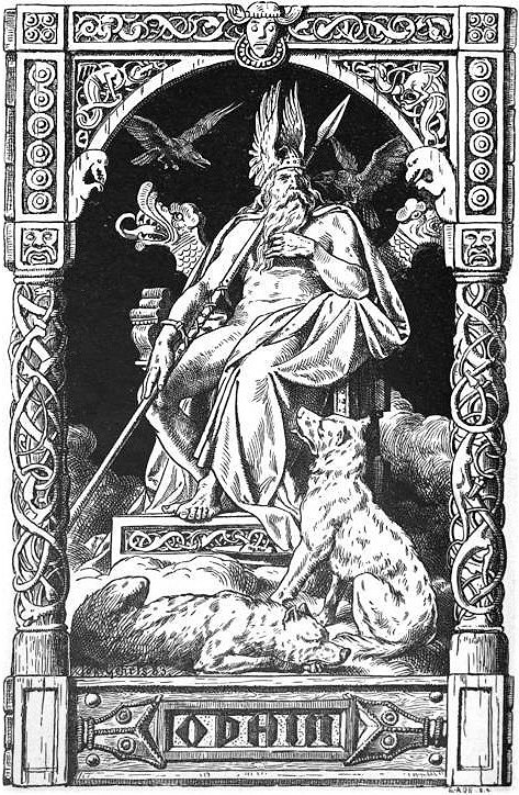 There is a whole pile of folklore and myth associating wind with a "wolf". Sure enough, Odin is accompanied by wolves. The wind is a destroyer, but also gives life. It was literally considered the breath of life, or life force in motion. That in turn connects it to the mind.