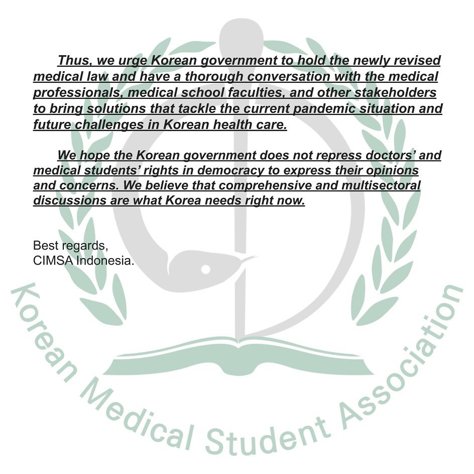 Koreandocs's tweet photo. Medical students around the world understand the harsh situation that Korean medical students are facing. Here are the letters came over the sea. 
#prayforkoreandocs #koreandoctors #whykoreandoctorsstrike #do_no_harm #do_right #doctors #Korea #Korean_medical_students https://t.co/UaeLamGNZu
