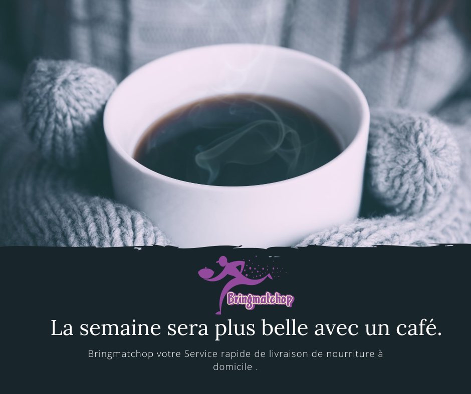 Bringmatchop_CM's tweet photo. Un café pour une très belle semaine.✌🏾
Bonne semaine les tchopeurs. 😋
Site web 👉🏽: https://t.co/UyKePBMZQo
#Bringmatchop
#DeliveryFood https://t.co/tuAfZ3iyuD