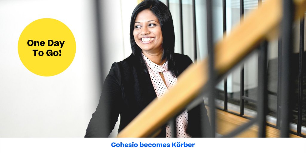 Tomorrow, we will become Körber 🎉
Read what this will mean by Nishan Wijemanne

#ConquerSupplyChainComplexity #WeAreKörber

cohesiogroup.com/wp-content/upl…