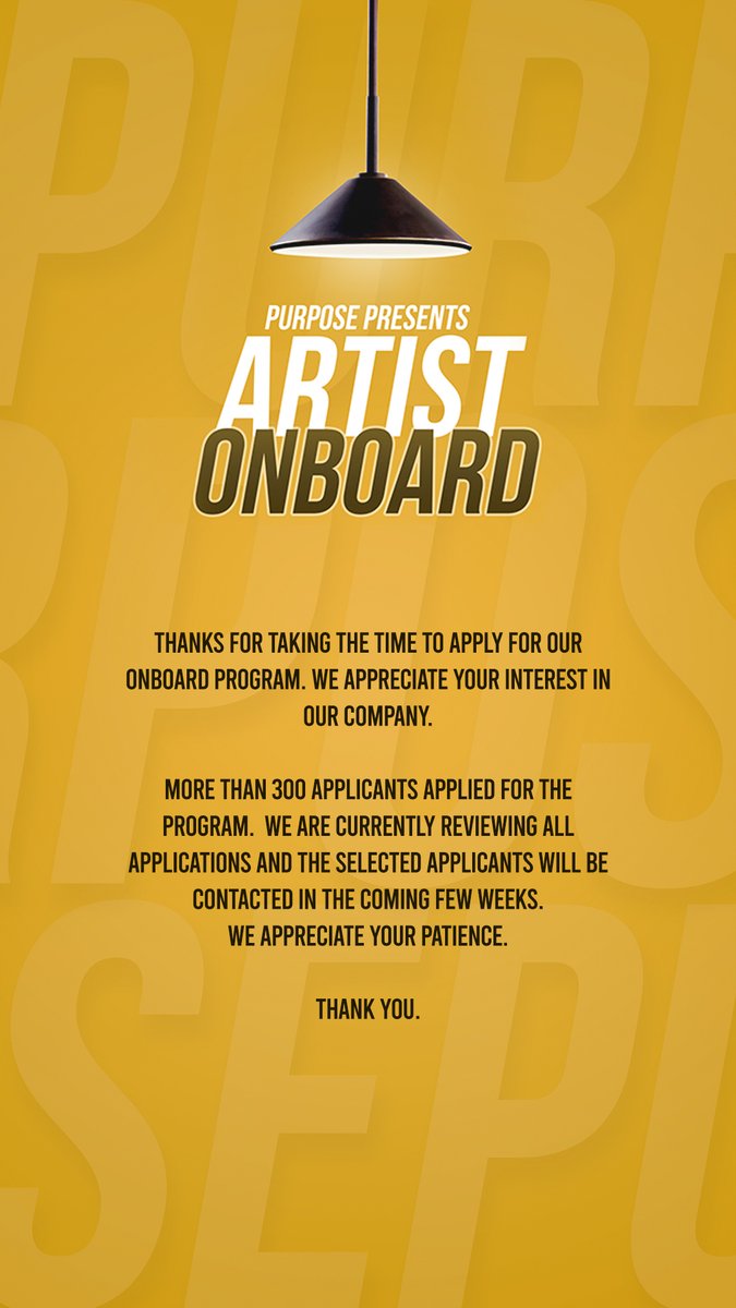 Thanks for taking the time to apply for our OnBoard Program. We have received over 300 applications and the selected applicants will be contacted in the coming few weeks.
We appreciate your patience. Thank You.
#followyourdreams #pursuepassion #pursuepurpose https://t.co/9FLASwPI6z