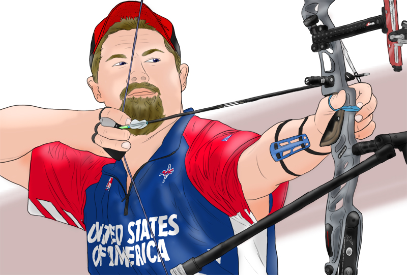 Haven't draw a bow for a while. So I drew <a href="/Brady_Ellison/">Brady Ellison</a>