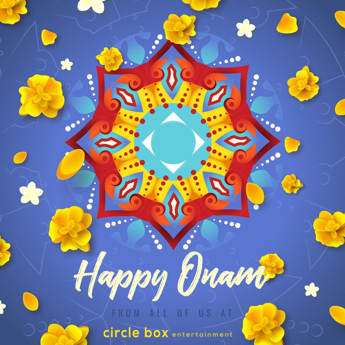 circleboxE's tweet photo. May the bright colours and soothing fragrance of the Pookolam🌼 and lights of the Vilakku✨, full your life with Happiness and Joy ♥️

#HappyOnam #OnamAshamsagal #Circlebox https://t.co/GVK3KOZsnf