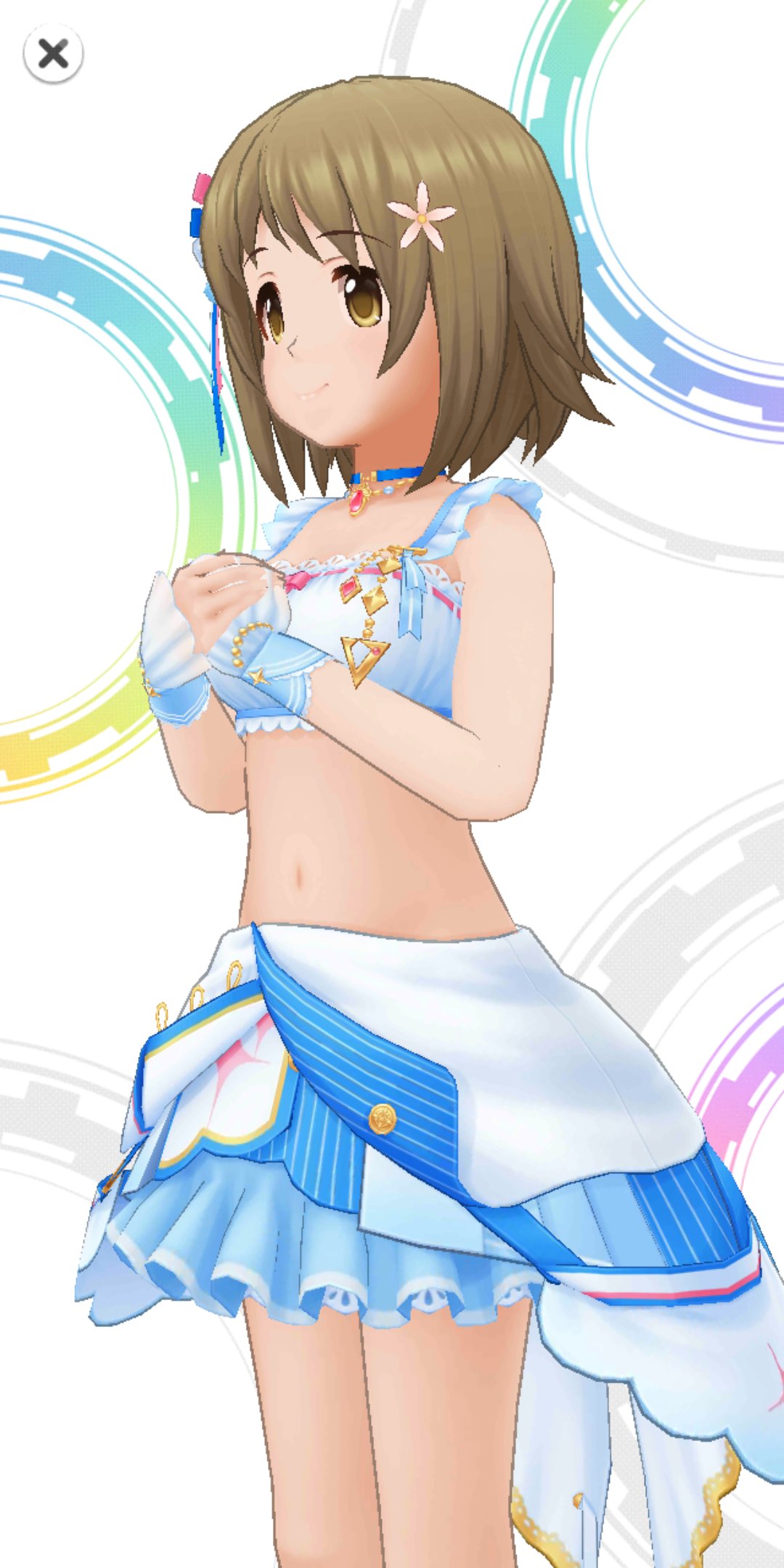 Spica 朗報 デレステ5周年衣装実装で遂に これまで長年ssr衣装でもベールに包まれていた かな子 をはじめとするぽっちゃりボディ 標準体重 モデルのお腹が公開されました コレ絶対ふわふわじゃん 三村かな子 海老原菜帆 浅野風香 赤西瑛梨華