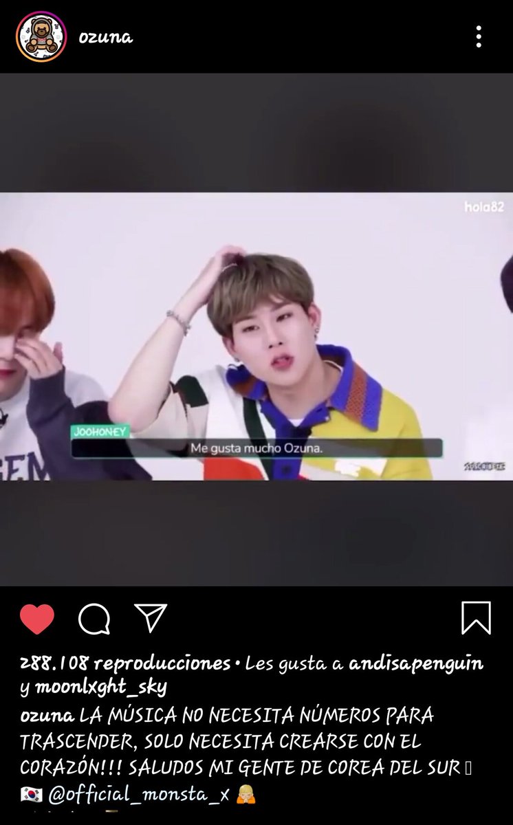 NuoyiXD's tweet photo. Ozuna ya noticeo a mis bellos de MONSTA X, en especial a Jooheon. 

@ozuna @OfficialMonstaX #MONSTAX #MonstaXTheBestGroup #MONSTAXintheVMAs https://t.co/TRCk8xwSAx