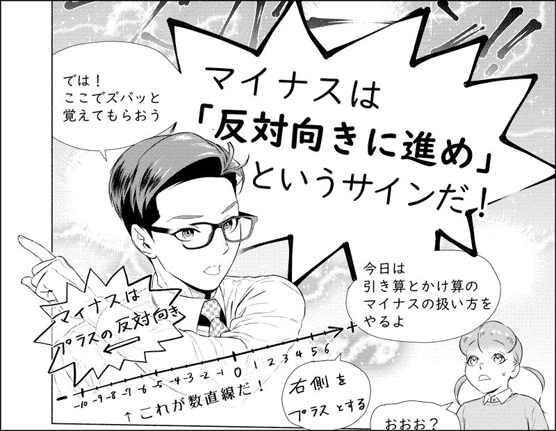 数学サバイブ物語第2章「マイナスは反対に進め!」

引き算のマイナスとかけ算のマイナスがなんか違うけど同じマイナス、という点に引っかかっているまおちゃんと一緒にマイナスの正体についてやってみます。

今回から数学の中身!

https://t.co/osTqXkymWD 