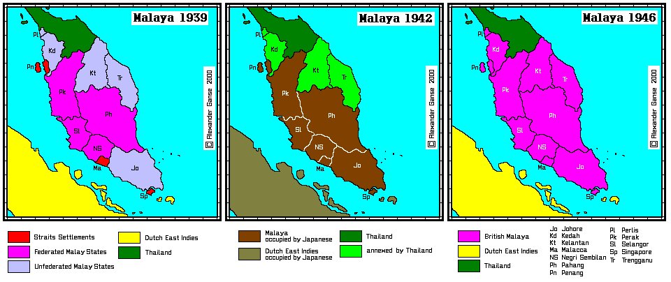 Perlis, Kedah, Kelantan, Terengganu dan Johor dijadikan naungan (protectorates) yang berasingan bernama Negeri-Negeri Melayu Tidak Bersekutu (Unfederated Malay States).In a strict sense, negeri2 Melayu di Tanah Melayu bukan jajahan (colony) tapi naungan (protectorate).