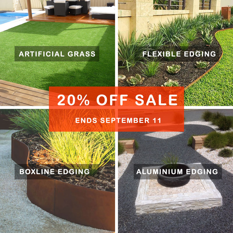 LandscapeGuysWA's tweet photo. Our 20% Off Sale on Artificial Grass and Garden Edging ends on September the 11th! Come down and pick up something for your garden today. 🌻🌷

https://t.co/M1ZiKPTvbP

https://t.co/x41ONQaVC4

#artificialgrassperth #syntheticgrassperth #gardenedgingperth 😃 https://t.co/UqLIxbJin6
