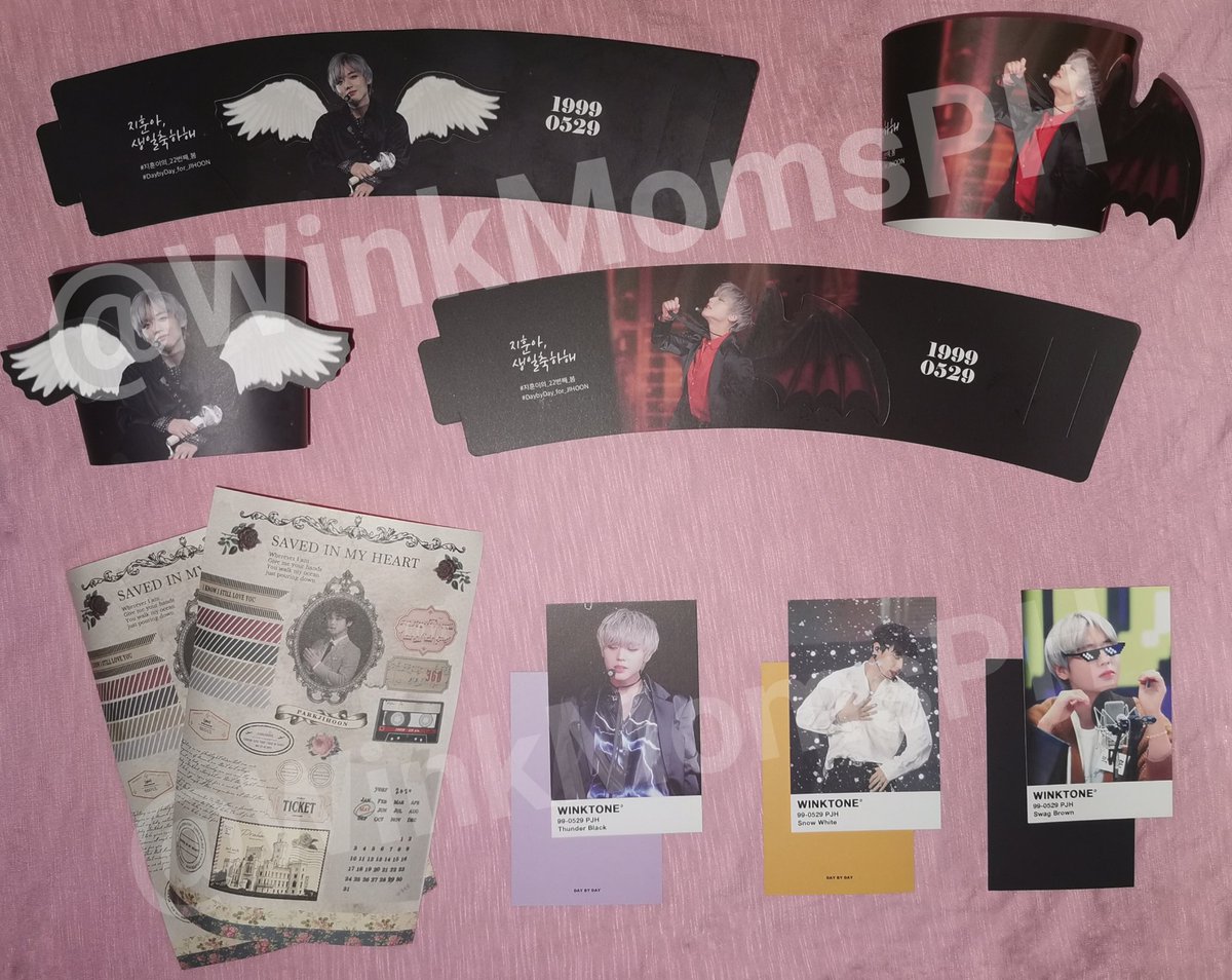 Special thanks to @iQIYI_PH for the vouchers and <a href="/_for_JIHOON/">=333</a> for the Park Jihoon cupsleeves, photocards and stickers! 🥰 

 #박지훈 #ParkJihoon <a href="/Park_Jihoon_twt/">박지훈(PARK JIHOON)</a>  #朴志训 #パクジフン #พัคจีฮุน #연애혁명 #공주영 #loverevolution