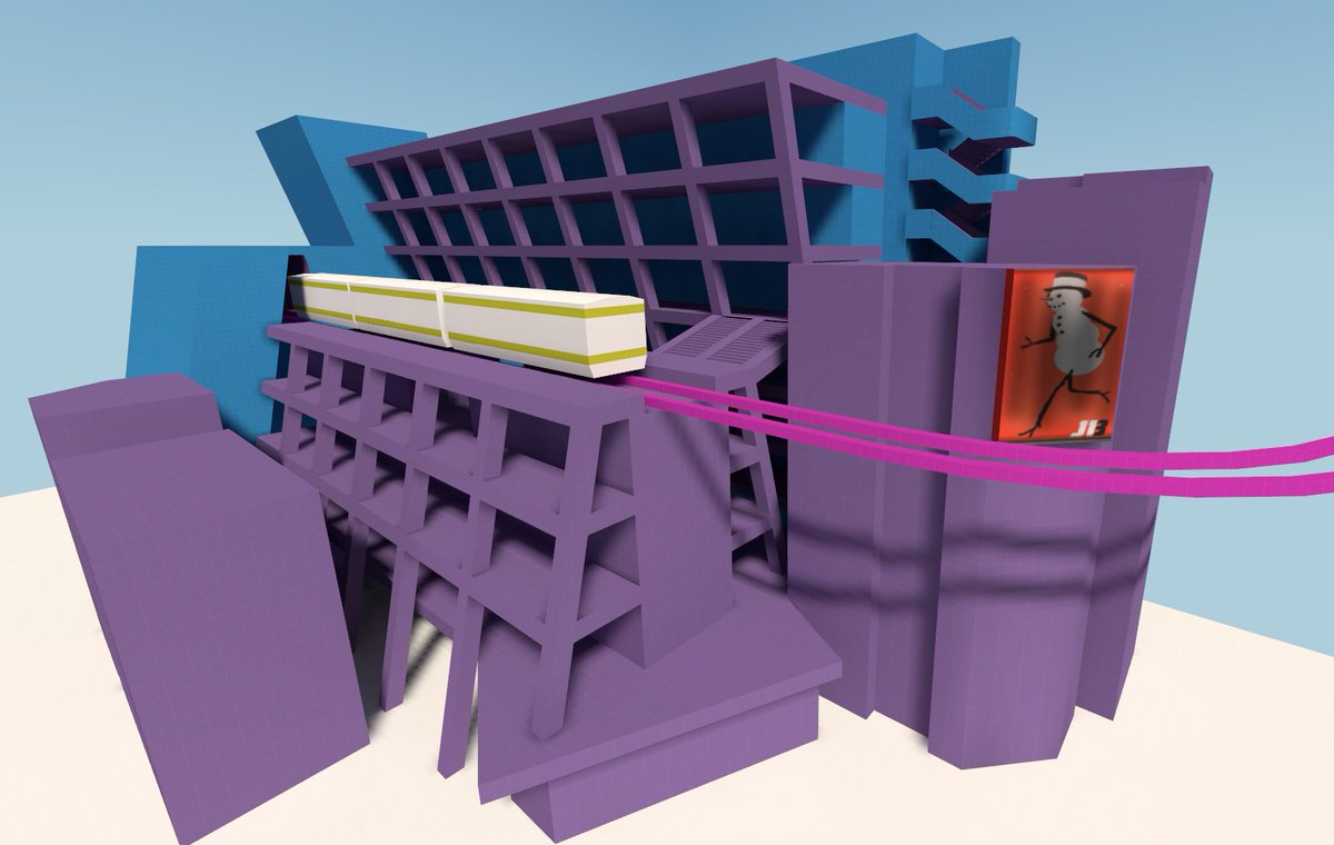 kylerblackmon's tweet image. Quick blockout of a futuristic JR station

#sourcesdk
#leveldesign