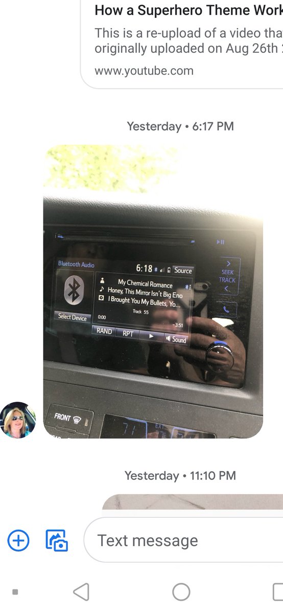 my mother found out about this thread so she is now CHEATING by taking photos of the radio when im connected to bluetooth. nefarious and underhanded. love you mom