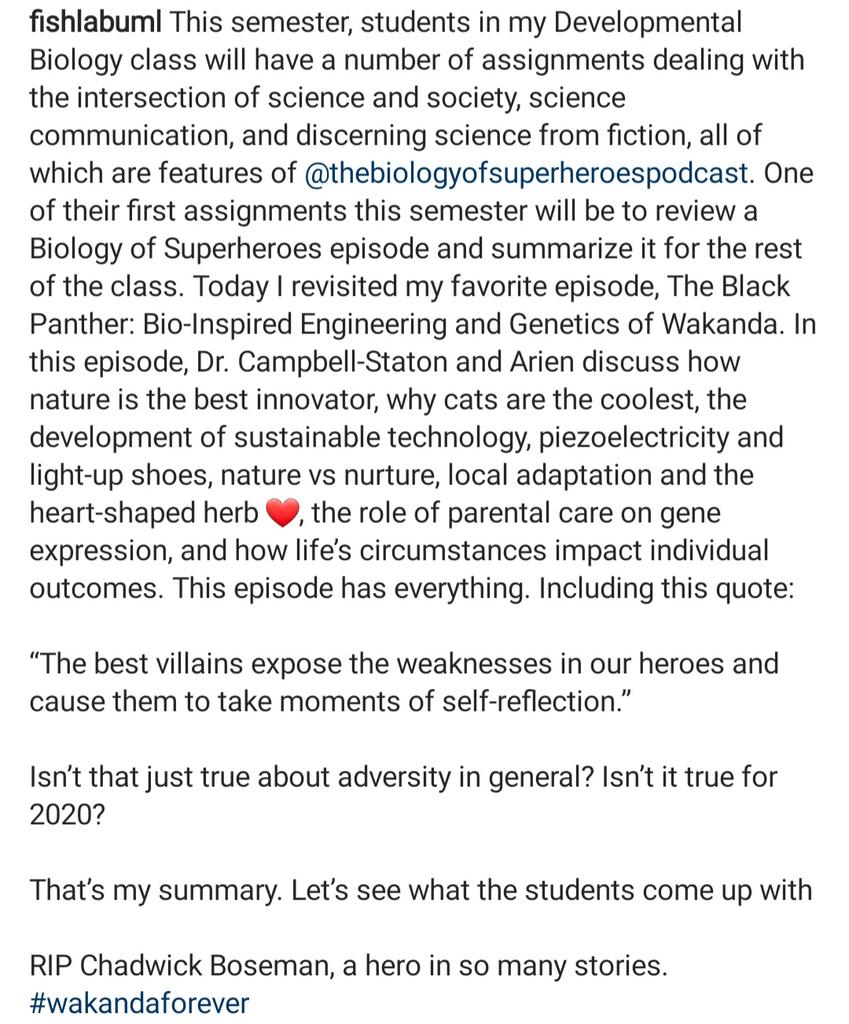 The Biology of Superheroes Podcast tweet media