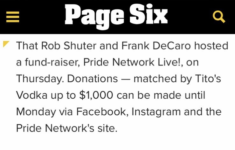 Honored to be featured on <a href="/PageSix/">Page Six</a>!