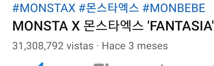__mytreasure's tweet photo. Oigan si esta subiendo!! Sigamos asiii

#100MViewsforMonstaX 
MONSTA X BEST GROUP 
#MONSTAXTheBestGroup 
#MONSTAXintheVMAs 
@OfficialMonstaX https://t.co/9zI00xo1Ev