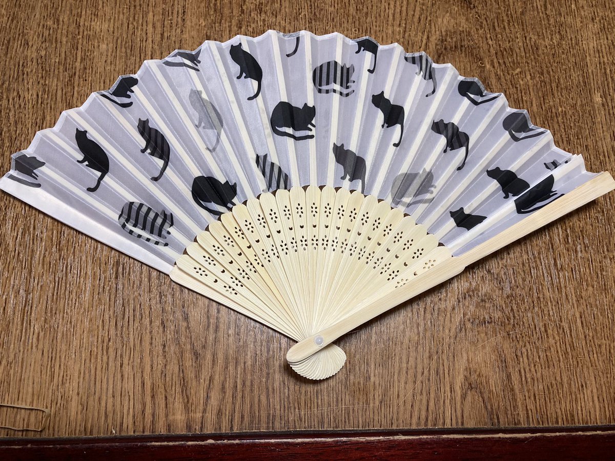 きよp ダイソーで買ったプラ扇子を改造 扇面を剥がしてクリアファイルで複製 折り目に傷をつけてからパタパタ折って 両面テープで接着 清潔にしやすいし このくらいの透け感はいいかもよ 飛ばしま扇子