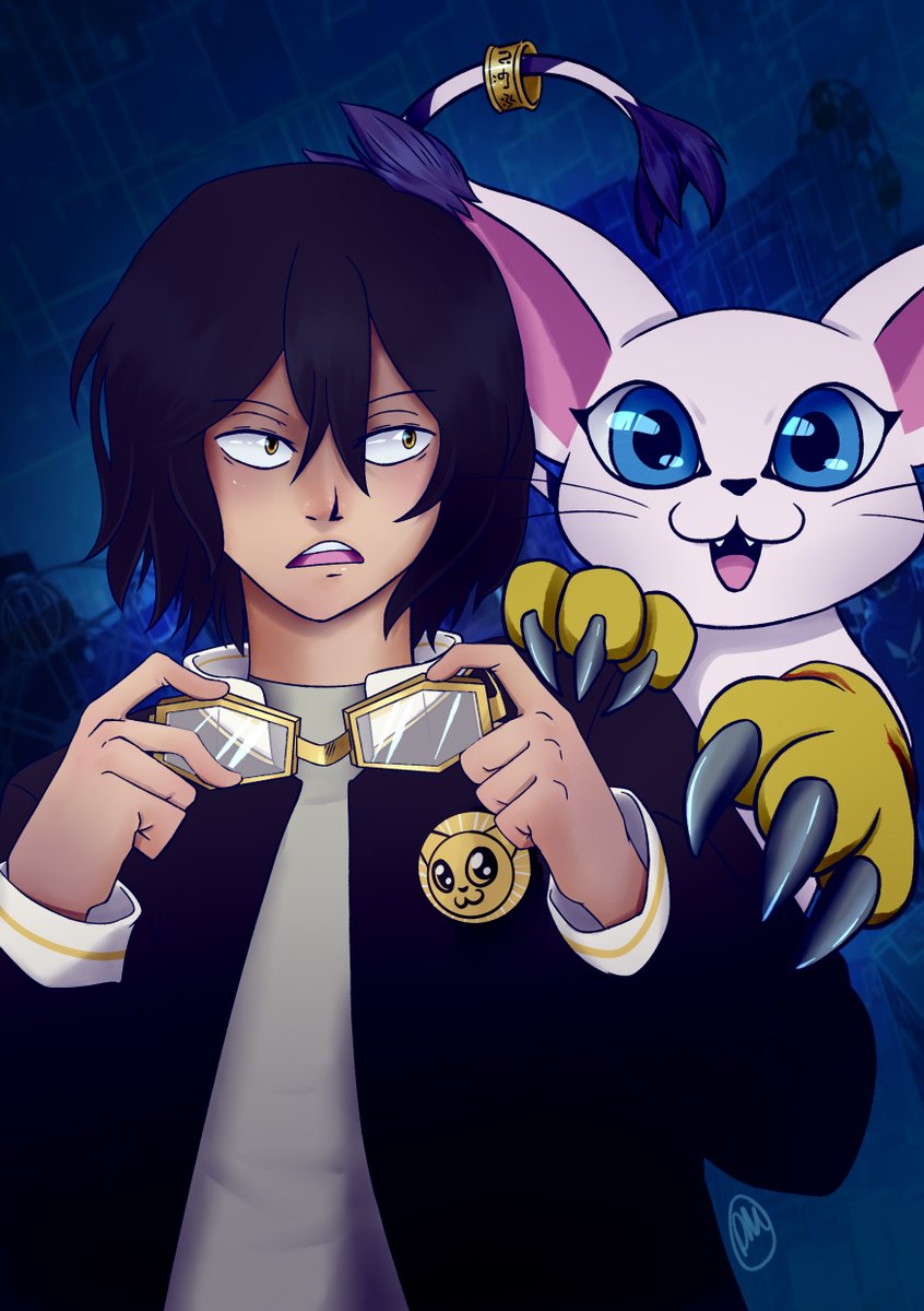 StandardFiend's tweet photo. I think I'm physically incapable of being into two things at once, separately. Must combine! New AUs! 

For a decent intro into this Digimon Erasermic AU, see my tumblr post here: https://t.co/UJYiTmaosM
#erasermic #aizawa #digimon #gatomon https://t.co/PvNwnQzo6p