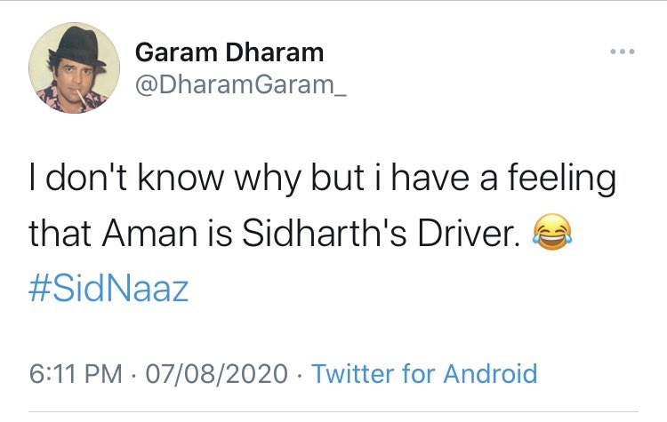 Aman ko  #SidNaaz ke baare me patha hai!Aur  @DharamGaram_ ko Aman ki baare mai!