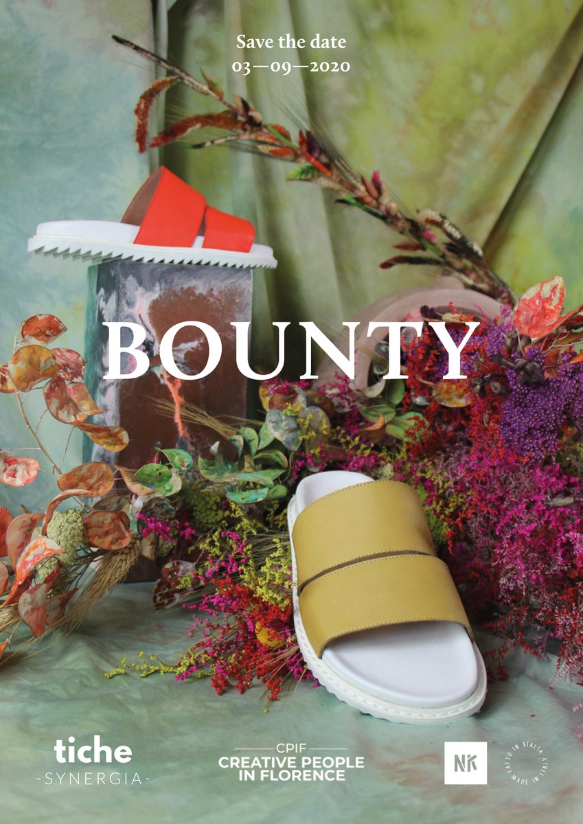 Thursday! BOUNTY by <a href="/newkidfootwear/">New Kid</a> designer Rachel Beagley opens at Tiche, Via San Zanobi 122r. A bold floral and textile installation transforms the space. Come take a closer look!
facebook.com/events/1212398…