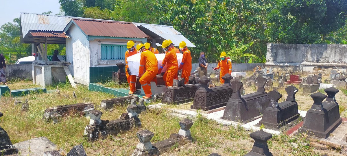 Senin wage 31/8/2020 dukungan permintaan pemakaman dari RS Bethesda sesuai prosedur #covid19 diwilayah Gilang baturetno banguntapan