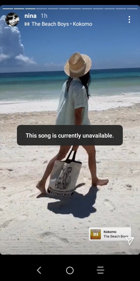 SpencerKarter's tweet photo. @mosseri @instagram #ShameOnYou for censoring #TheBeachBoys' #Kokomo on #NinaDobrev's recent IG story... SILENCE IS NOT GOLDEN, COPYRIGHT IS BROKEN, #WakeUp #Instagram! #Unacceptable! #Copyright #EpicFail #IGfail #IGmusicFail #CopyrightIsBroken #sos #protest #complaint https://t.co/5smhuYjwBt