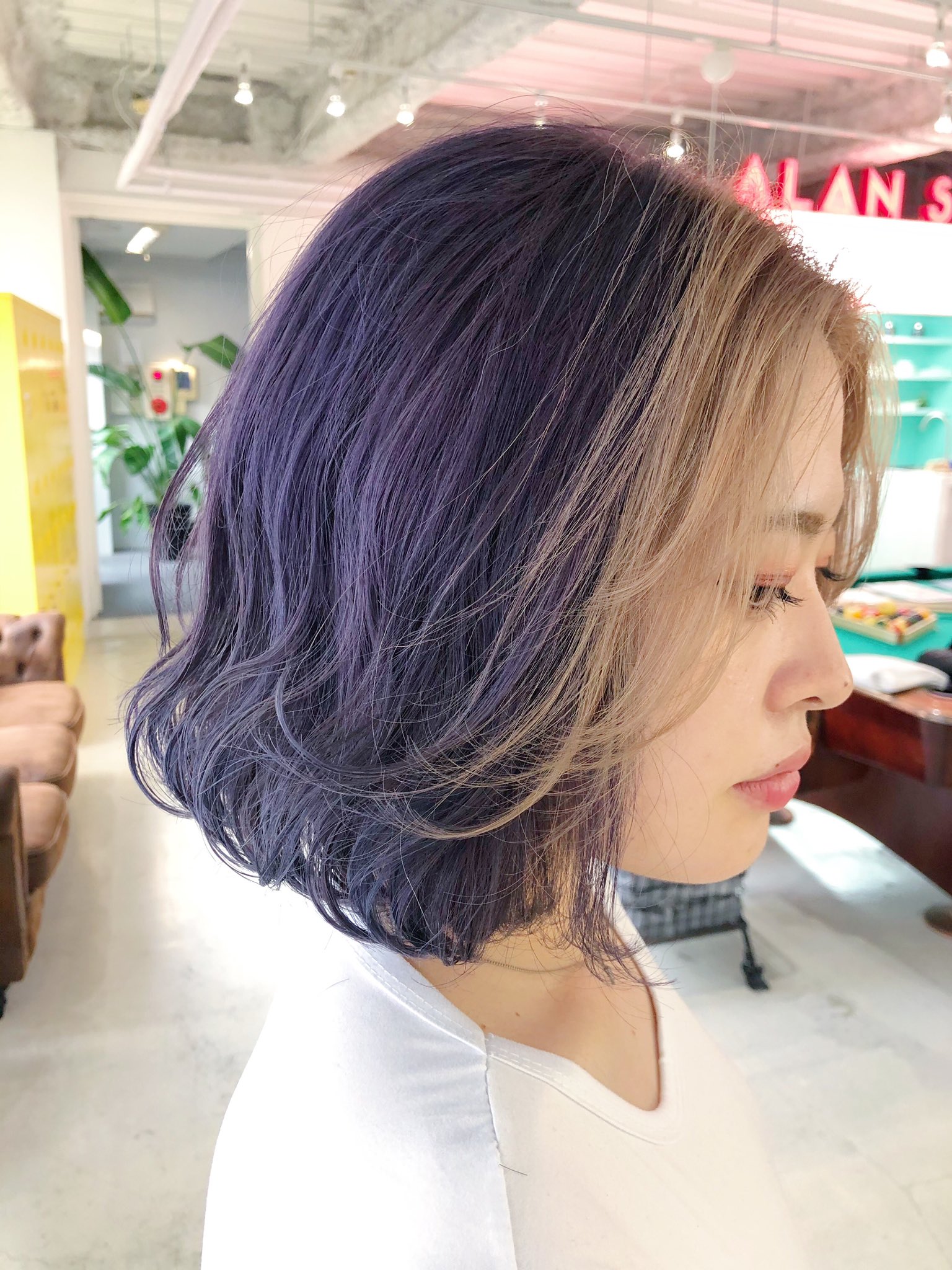 津川比佳理 ダブルカラー ハイトーン ブリーチ グラデーション グレージュ ベージュ ラベンダー ピンク 外国人風 ヘアスタイル インナーカラー ショート ハンサムショート ミディアム ロング 髪型 スタイリング ヘアカラー ハイライト