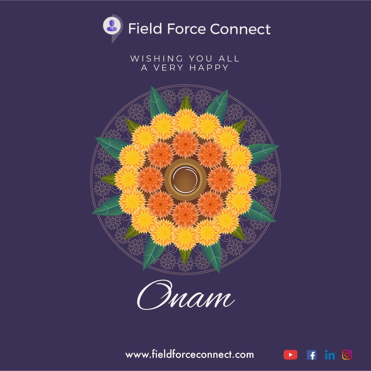 connect_force's tweet photo. May this occasion bring your way happiness, prosperity, and celebrations. Field Force Connect wishes you a very Happy Onam!   

#Onam #Onam2020 https://t.co/IFH7Km3p0J