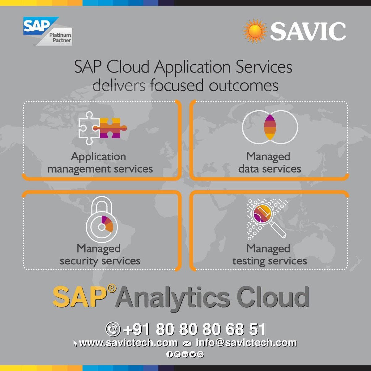 savictechnology's tweet photo. Discover focused application with SAP Analytics Cloud
#SAP #Analytics #Cloud #SAPPlatinumPartner #SAVICtech #CoreERP #DigitalCore #AI #focused https://t.co/KaogF2Fo2f