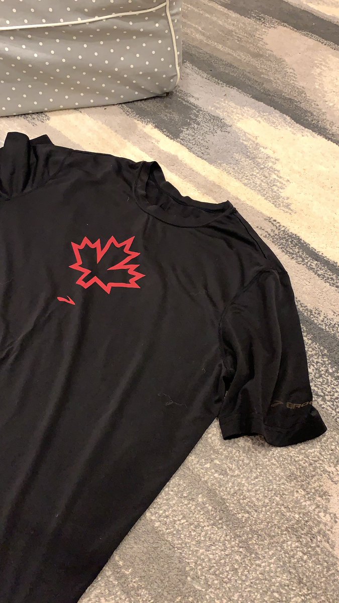 In light of some recent public comments regarding Canadian military service, I thought I’d share the story of this tee shirt. It’s a  @brooksrunning tee, circa 2008.
