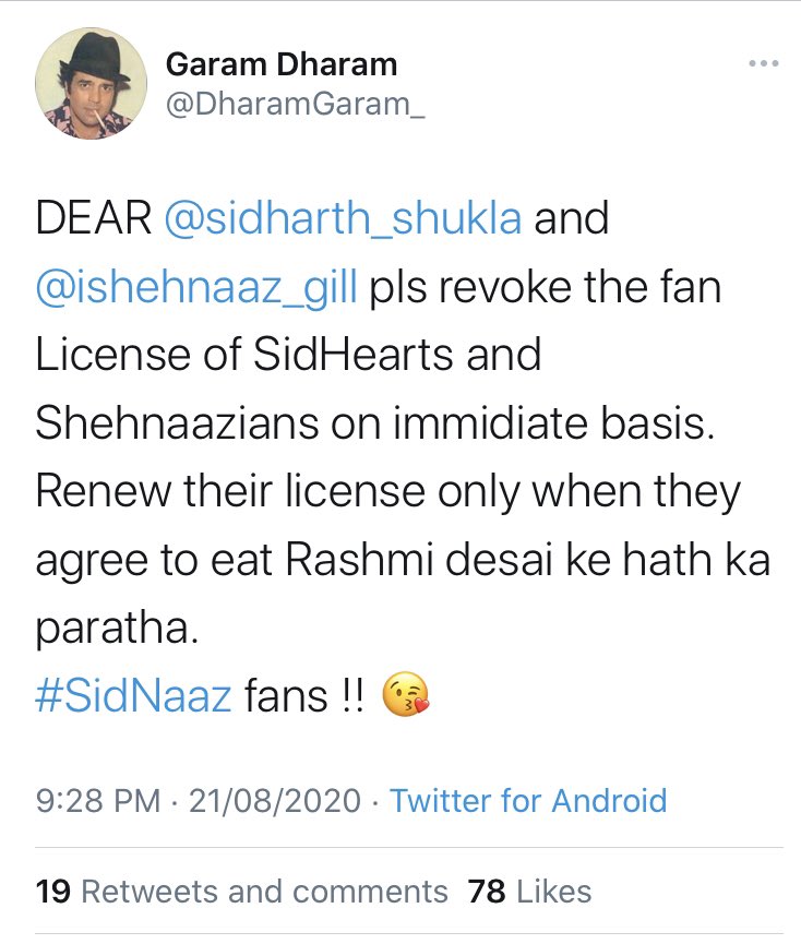 His witty suggestions to SidNaaz and  #SidNaazians are next level