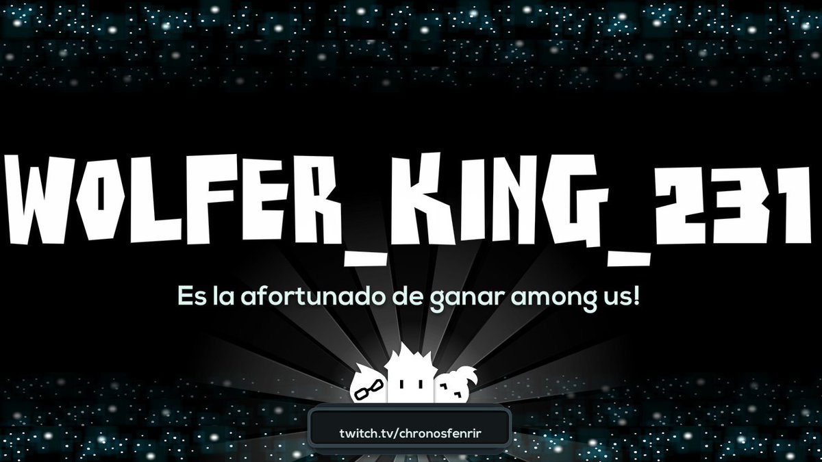 chronosfenrir's tweet photo. 3er Ganador de la noche! @Wolfer2310 https://t.co/ieNjRcjQLi