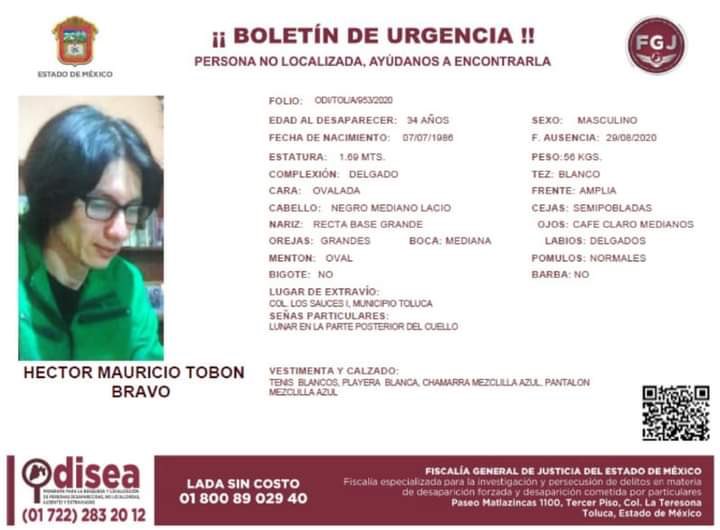 IrvingFriday's tweet photo. Él es mi hermano. Desapareció ayer por la madrugada. Iba en un corola rojo. No sabemos si su último paradero fue en metepec toluca lerma u ocoyoacac. Favor de difundir. https://t.co/hKf9sXAOdy