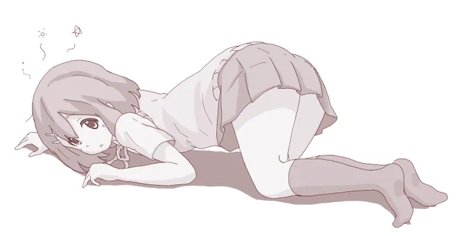 寝ぼけ四つん這い無防備唯ちゃん♪ 
